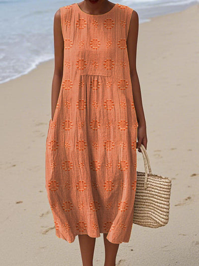 Alexandra - Sleeveless Midi Dress  Airy Freedom, Casual Charm
