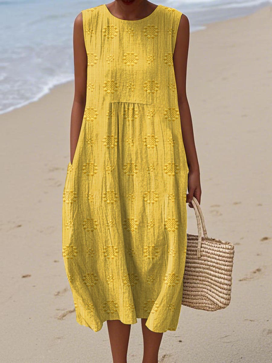Alexandra - Sleeveless Midi Dress  Airy Freedom, Casual Charm