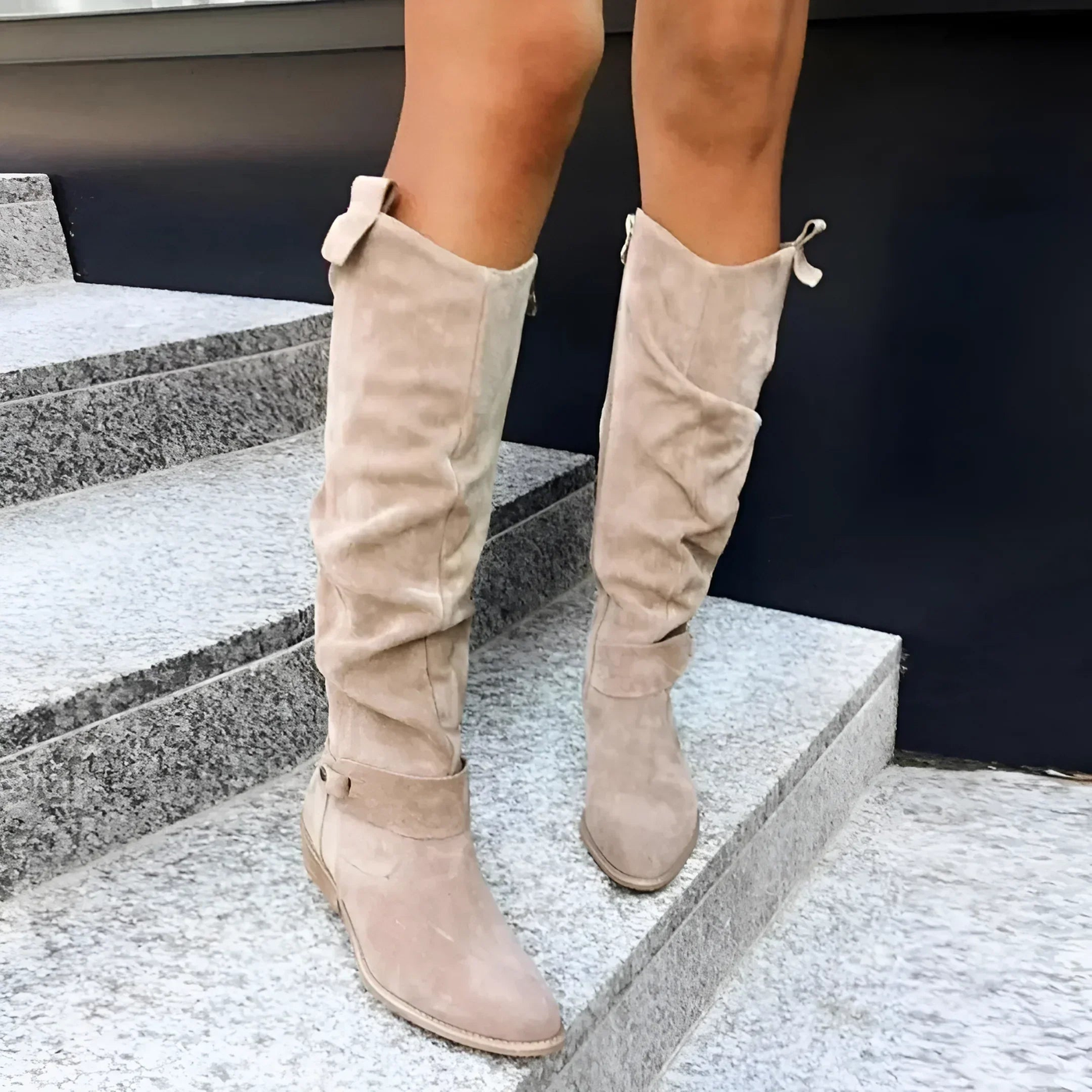 Madeleine - Knee-High Suede Boots