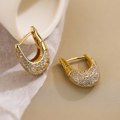 Cambria – Elegant Colorful Inlaid Crystals Earrings