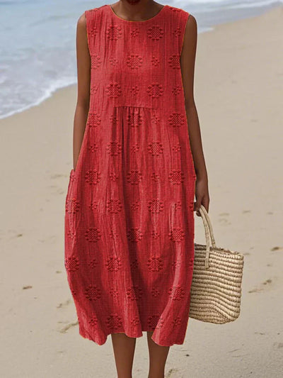 Alexandra - Sleeveless Midi Dress  Airy Freedom, Casual Charm