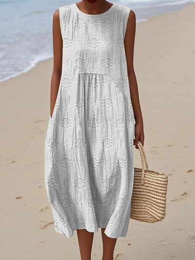 Alexandra - Sleeveless Midi Dress  Airy Freedom, Casual Charm