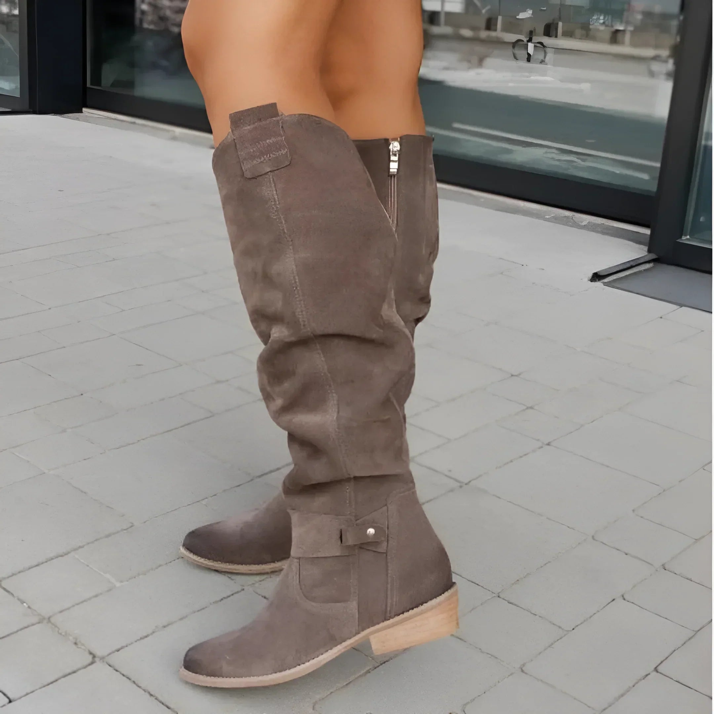 Madeleine - Knee-High Suede Boots