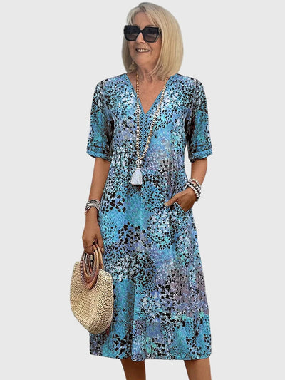 Bella - Elegant Floral Midi Dress
