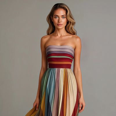 Fiorella - Colorful Sleeveless Dress
