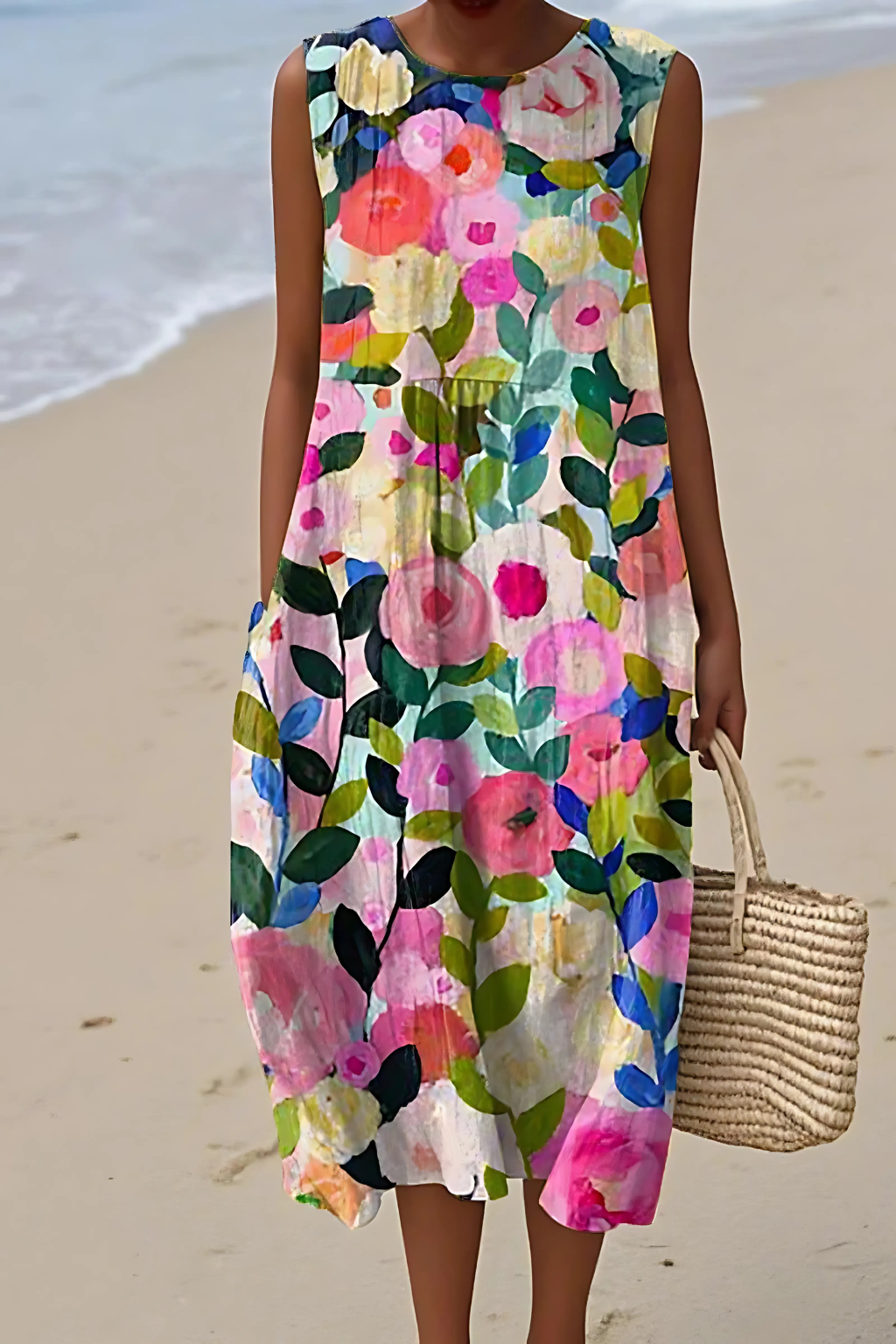 Adeline - Sleeveless Dress – Casual charm for sunny days