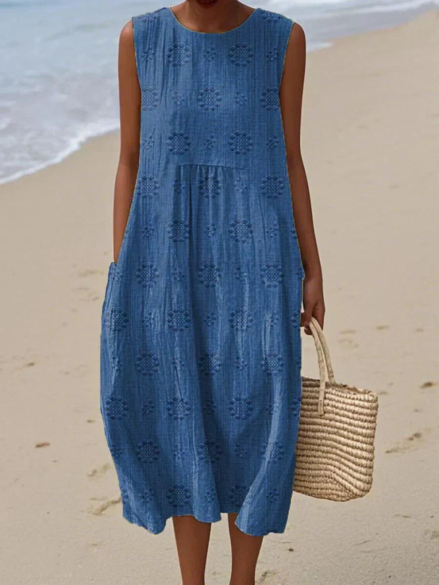Alexandra - Sleeveless Midi Dress  Airy Freedom, Casual Charm
