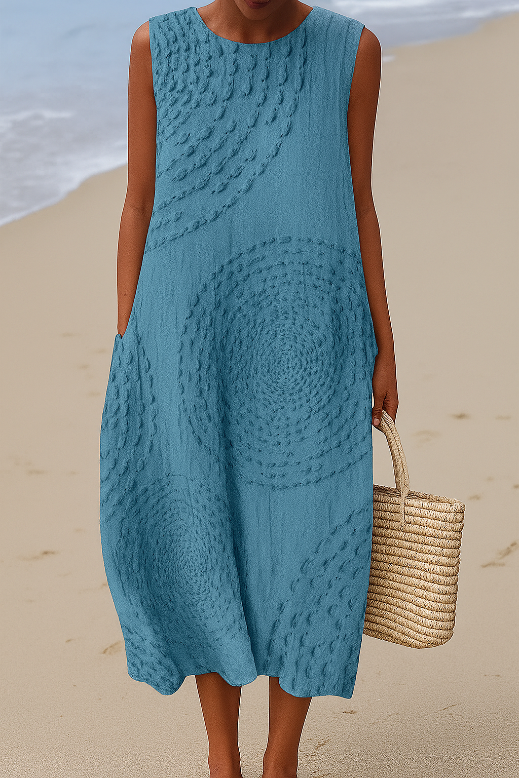 Addison - Sleeveless midi dress  Simple elegance for summer days