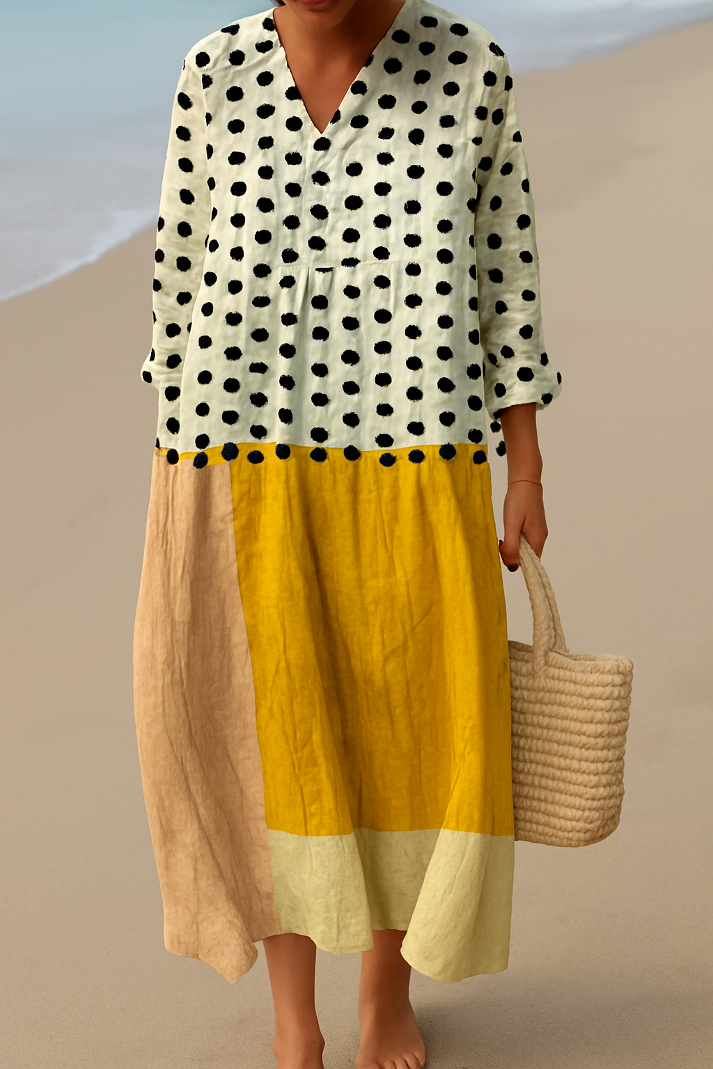 Chelsea - Art Inspired Cotton Dress  Natural Beauty That Captures Attention