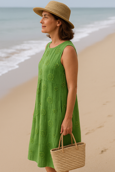 Alexandra - Sleeveless Midi Dress  Airy Freedom, Casual Charm