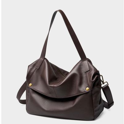 Lily - Retro Genuine Leather Soft Minimalist Tote Bag