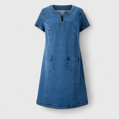 Christine - Elegant Denim Dress