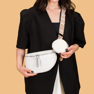 Hayley - Refined Leather Shoulder Bag
