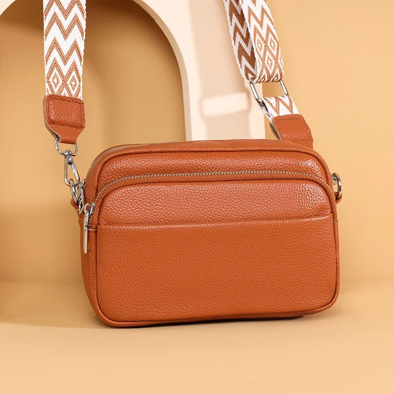 Talia - Refined Leather Shoulder Bag