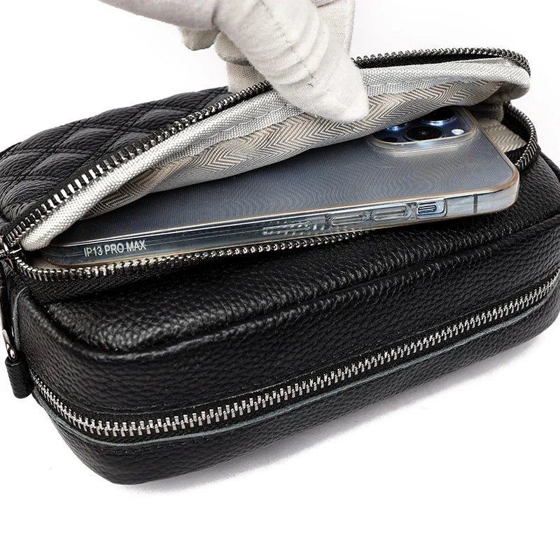 Josie - Refined Leather Shoulder Bag