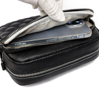 Josie - Refined Leather Shoulder Bag