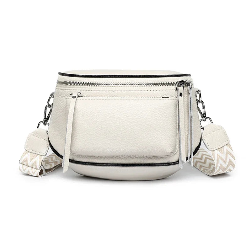 Elsie - Refined Leather Shoulder Bag