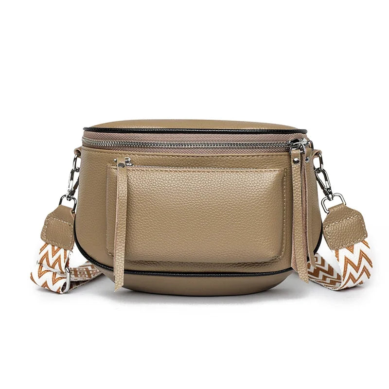 Elsie - Refined Leather Shoulder Bag