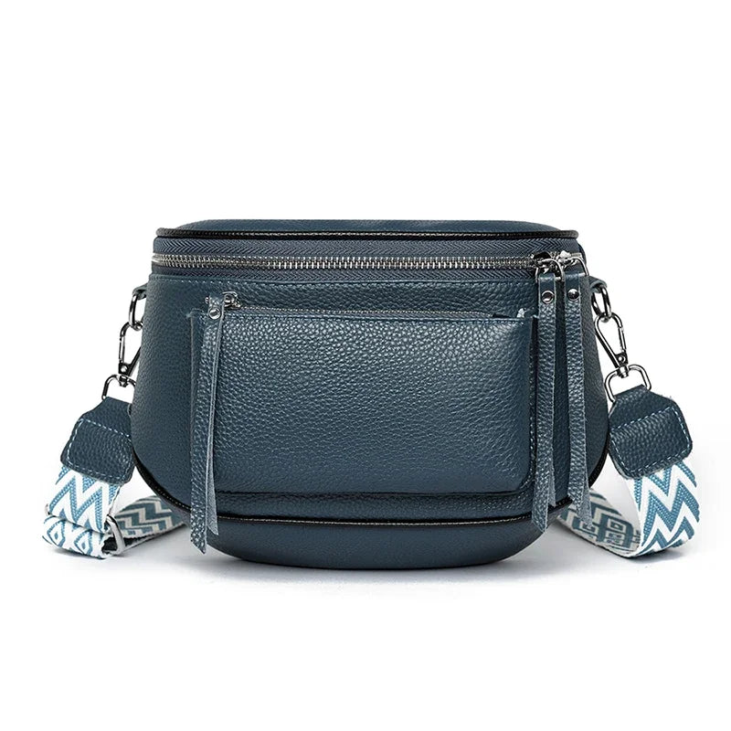 Elsie - Refined Leather Shoulder Bag