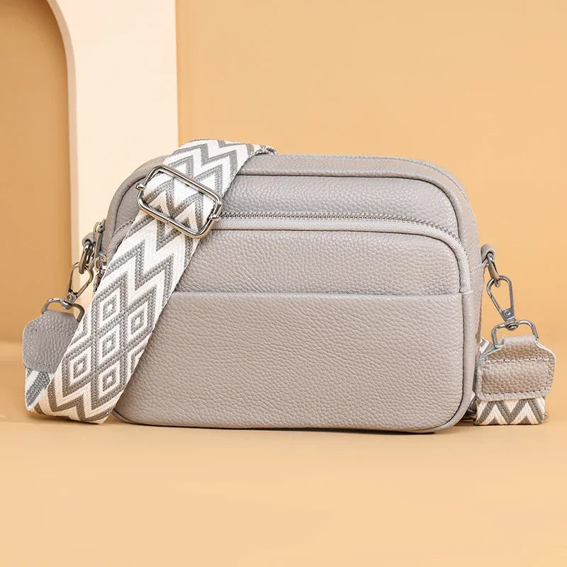 Talia - Refined Leather Shoulder Bag