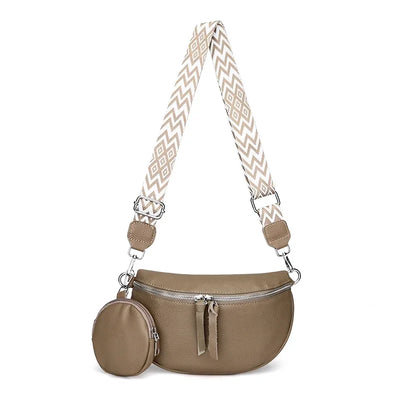 Hayley - Refined Leather Shoulder Bag