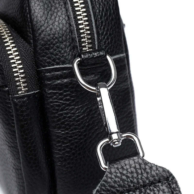 Talia - Refined Leather Shoulder Bag