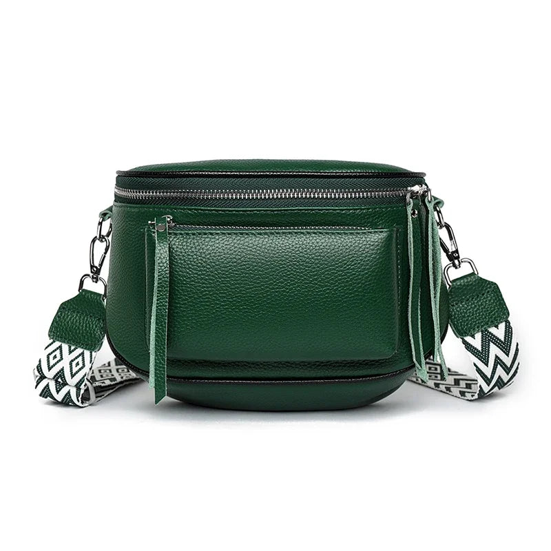 Elsie - Refined Leather Shoulder Bag
