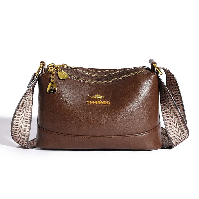 Addison - Refined Leather Shoulder Bag