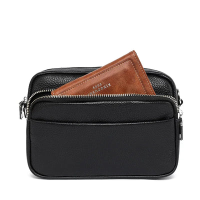 Talia - Refined Leather Shoulder Bag