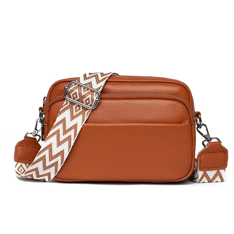 Talia - Refined Leather Shoulder Bag