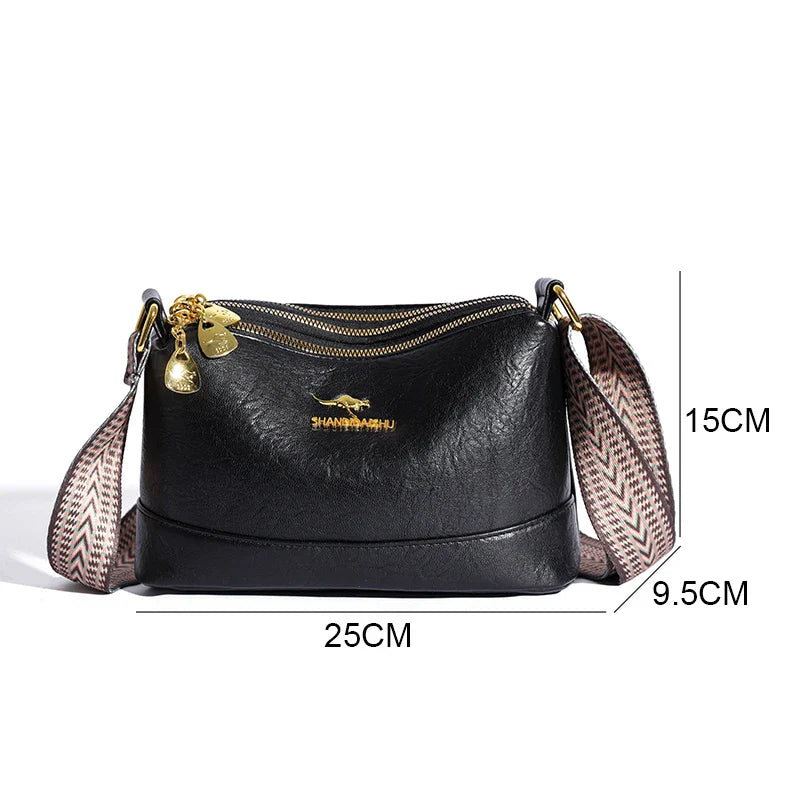 Addison - Refined Leather Shoulder Bag