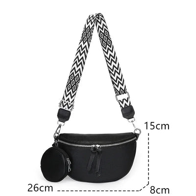 Hayley - Refined Leather Shoulder Bag