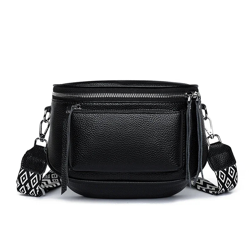 Elsie - Refined Leather Shoulder Bag