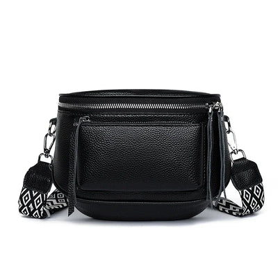 Elsie - Refined Leather Shoulder Bag