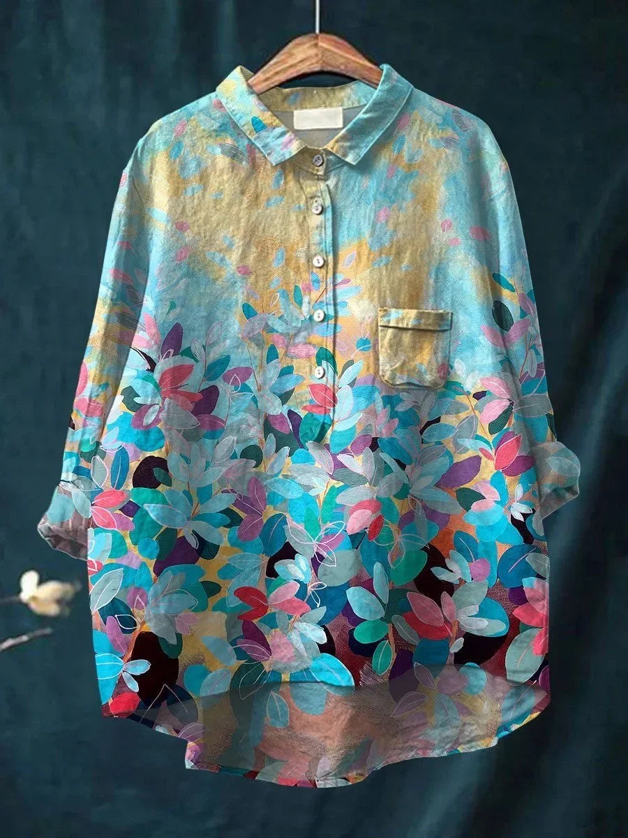 Sofia™ - Stylish Floral Shirt with Buttons