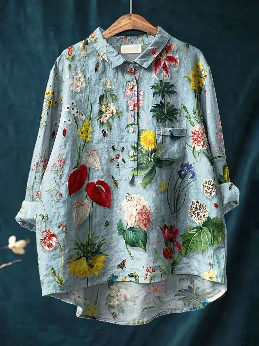Sofia™ - Elegant Shirt with Floral Pattern