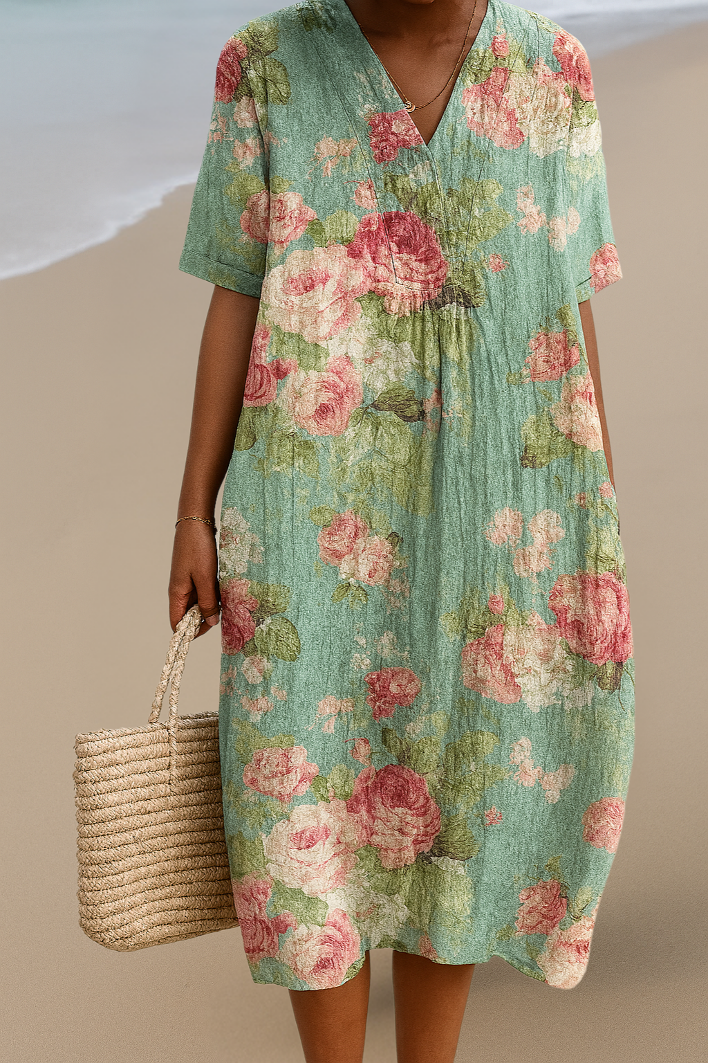 Abigail - Art Inspired Cotton Dress  Natural Beauty That Captures Attention