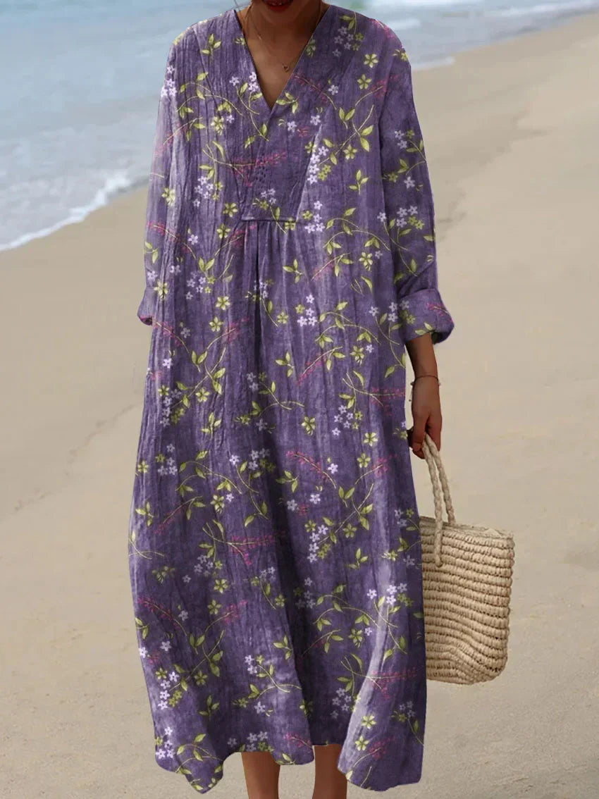 Charlotte - Art Inspired Cotton Dress  Natural Beauty That Captures Attention