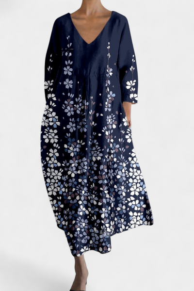 Isalinde - Comfortable V-neck Dress