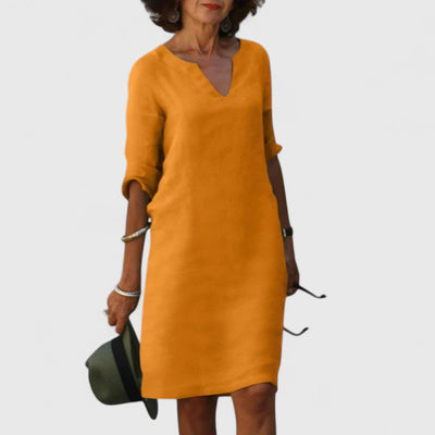 Taylor - Comfortable V-Neck Dress