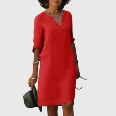Taylor - Comfortable V-Neck Dress