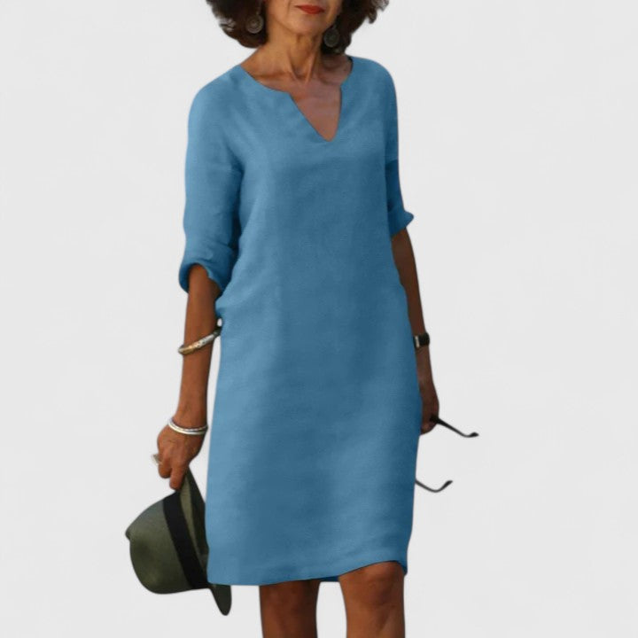 Taylor - Comfortable V-Neck Dress