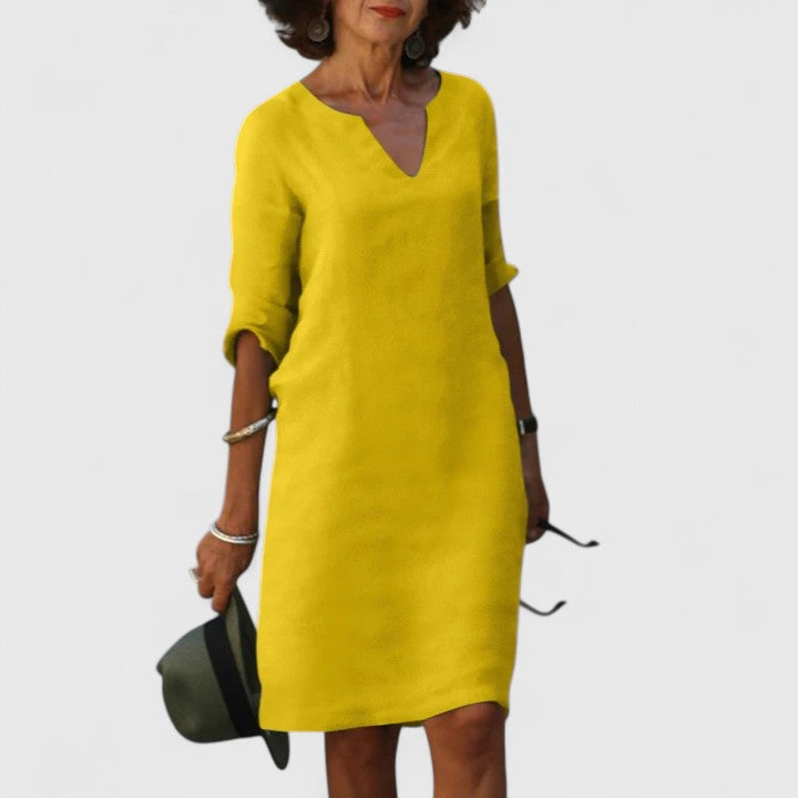 Taylor - Comfortable V-Neck Dress