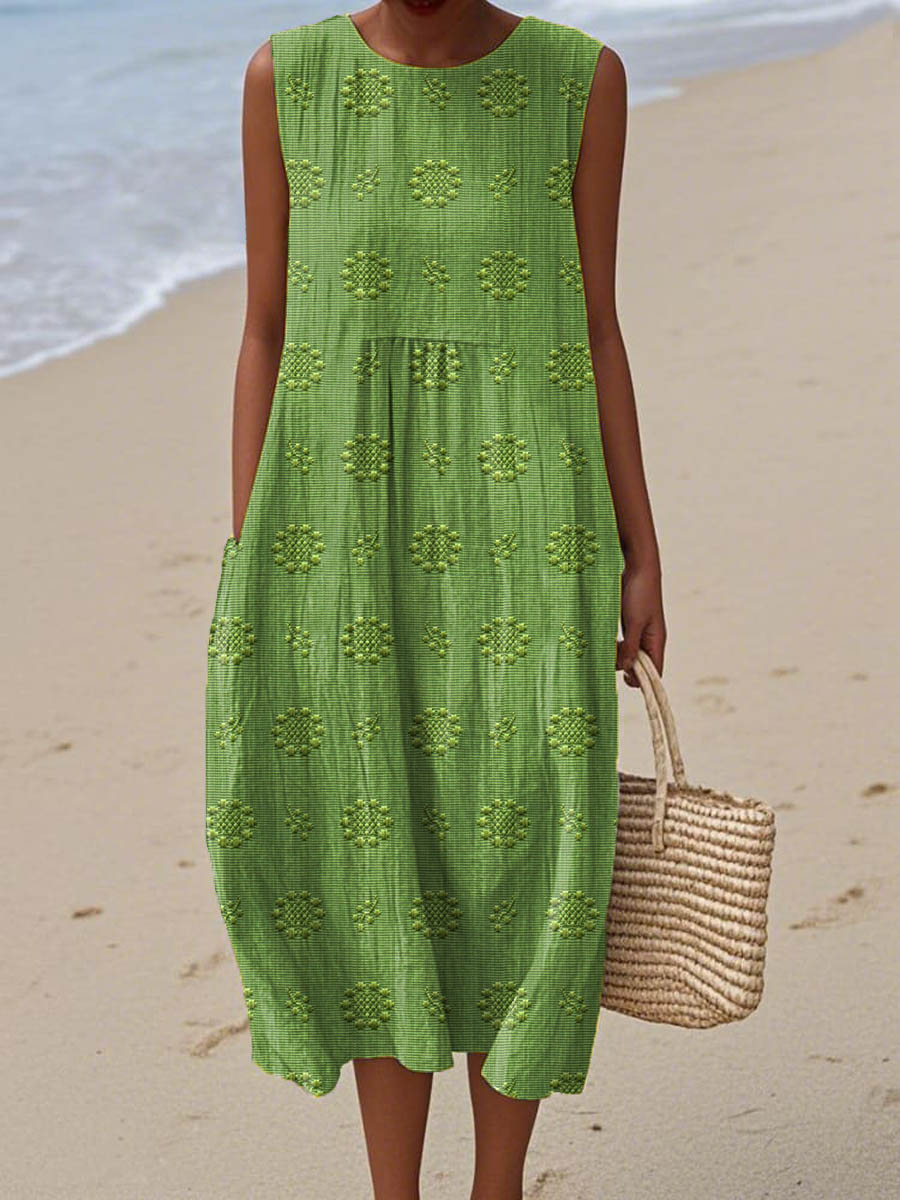 Alexandra - Sleeveless Midi Dress  Airy Freedom, Casual Charm