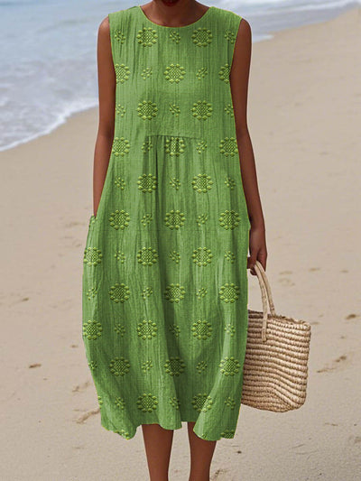Alexandra - Sleeveless Midi Dress  Airy Freedom, Casual Charm