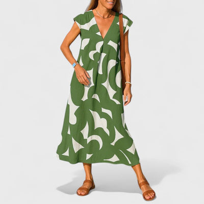 Valery - Flowing V-Neck Dress