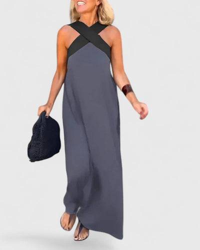 Evangeline - Elegant Crossback Dress