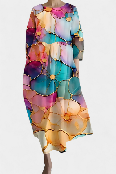 Isalinde - Comfortable V-neck Dress