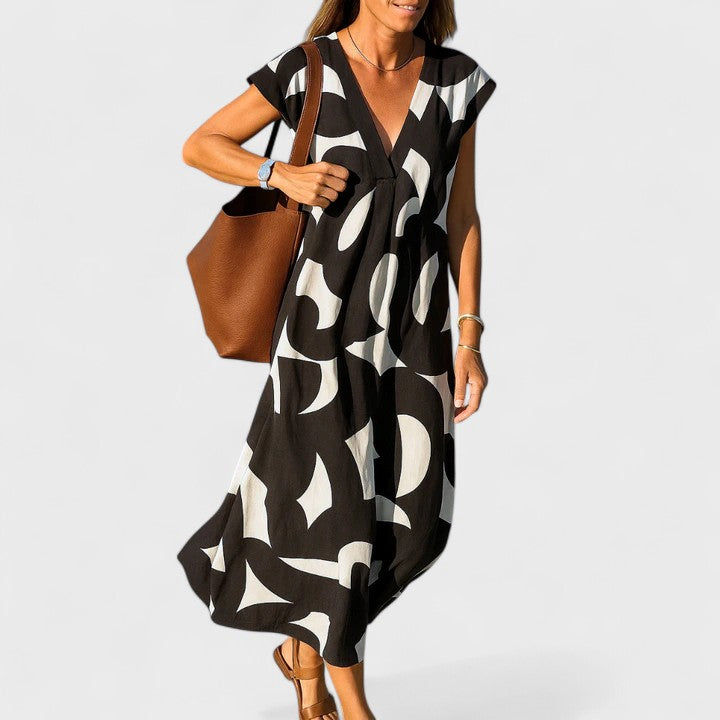 Valery - Flowing V-Neck Dress