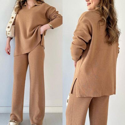 Erin - V-Neck Casual Two-Piece Set